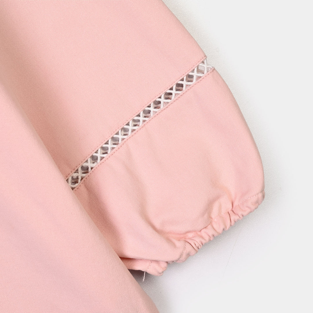 Girls Cotton Twill Co-Ord Set Chunky (Pink)