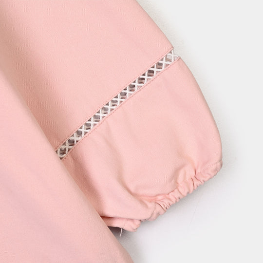 Girls Cotton Twill Co-Ord Set Chunky (Pink)