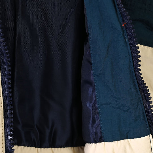 Infant Boys Polyester Puffer Jacket Zip front-BLUE