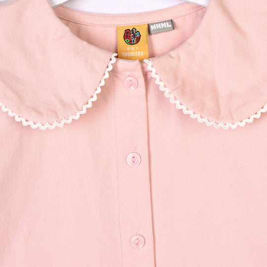 Girls Cotton Twill Co-Ord Set Chunky (Pink)