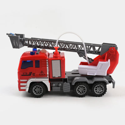 Inertia Fire Ladder Truck With Sprinkler With Light