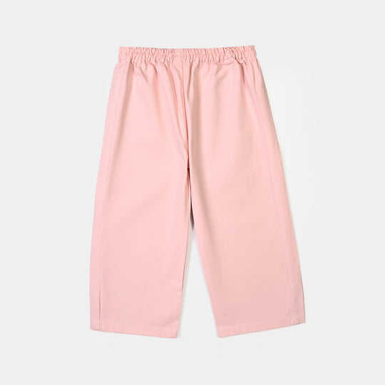 Girls Cotton Twill Co-Ord Set Chunky (Pink)