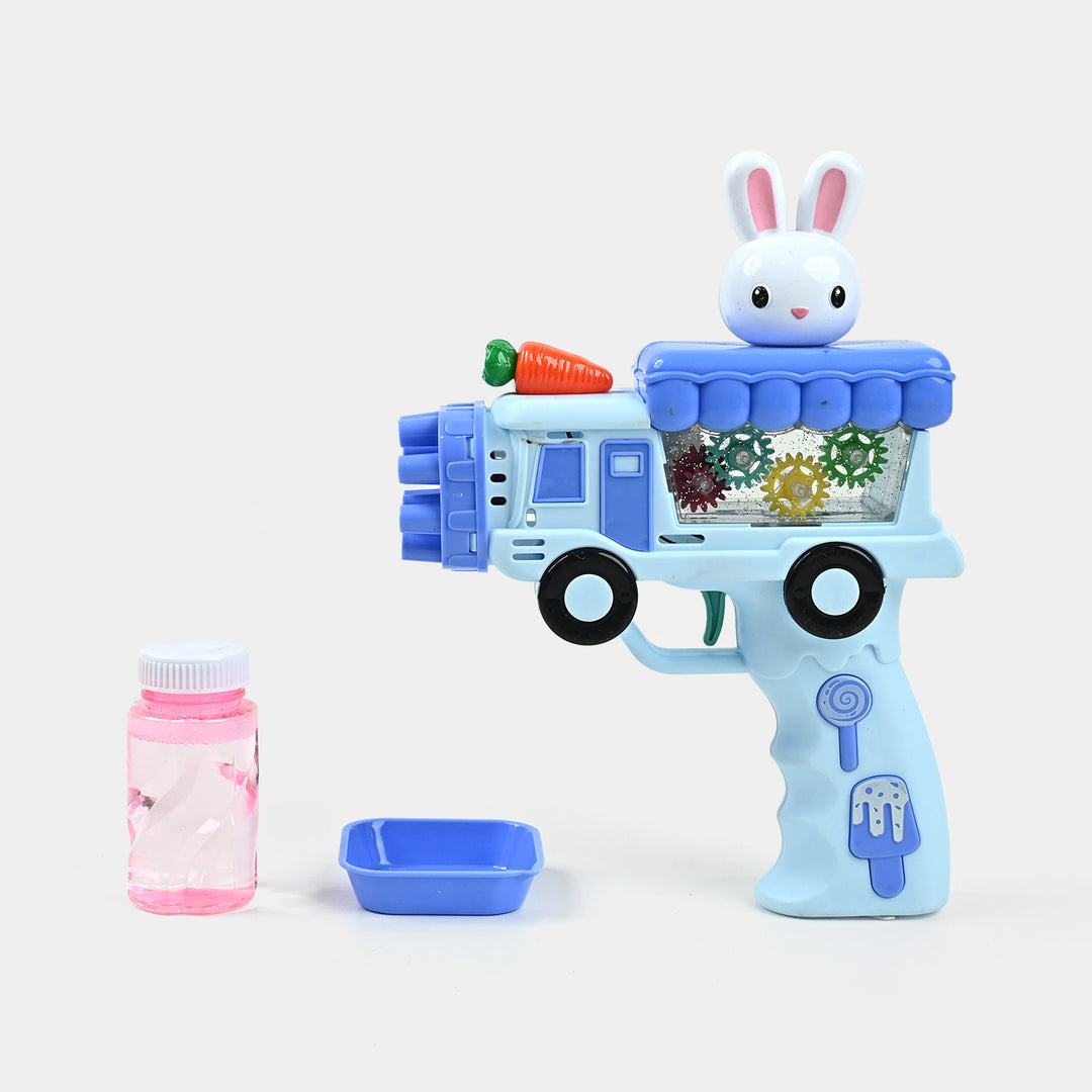 12 Holes Light Gear Rabbit Car Bubble Machine For Kids