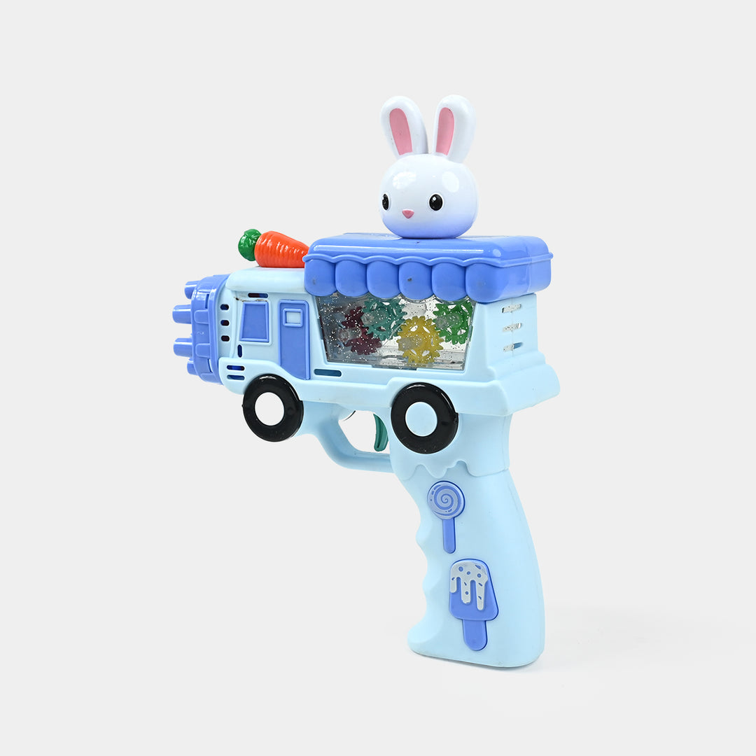 12 Holes Light Gear Rabbit Car Bubble Machine For Kids