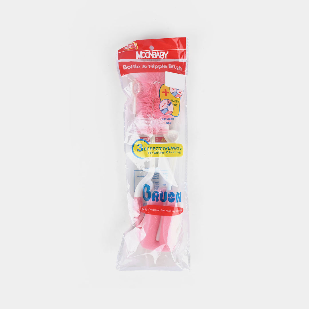 Baby Bottle & Nipple Cleaning Set | 3Pcs