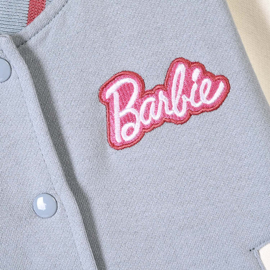 Girls Fleece Bomber Jacket Character-Blue.Fog