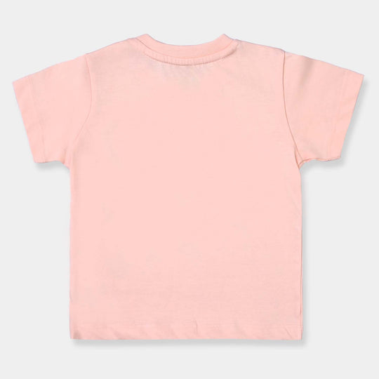 Infant Girls Cotton Jersey T-Shirt Friendship Goals-Pink