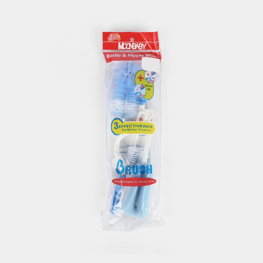Baby Bottle & Nipple Cleaning Set | 3Pcs