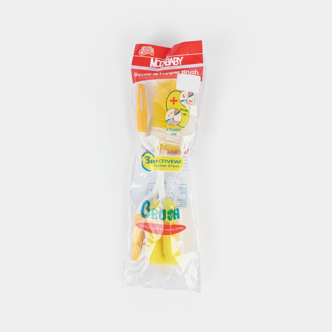 Baby Bottle & Nipple Cleaning Set | 3Pcs