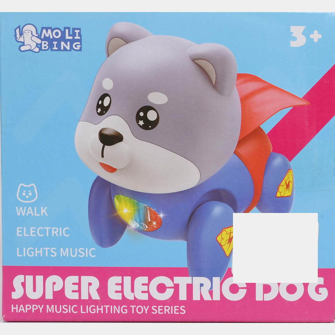 Electric Walking Super Dog With Light & Music For Kids