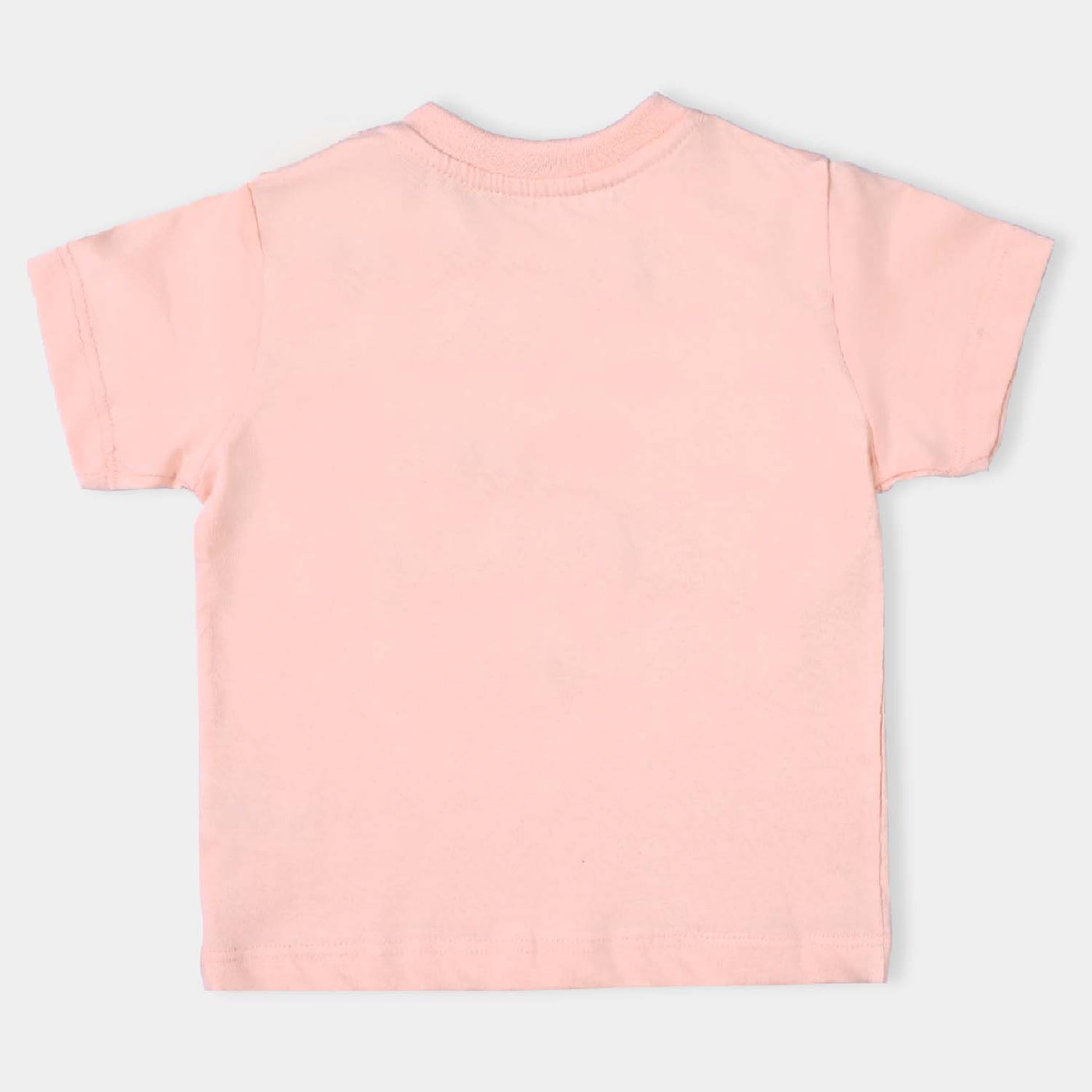 Infant Girls Cotton Jersey T-Shirt Think Happy-Pink