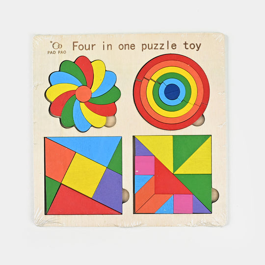 Wooden Slate 3 In 1 Puzzle Toy for Kids