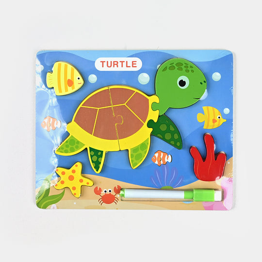 Wooden Slate Puzzle 2 In 1 Set for Kids