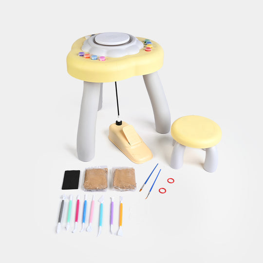 Foot Pedal Pottery Table For Kids