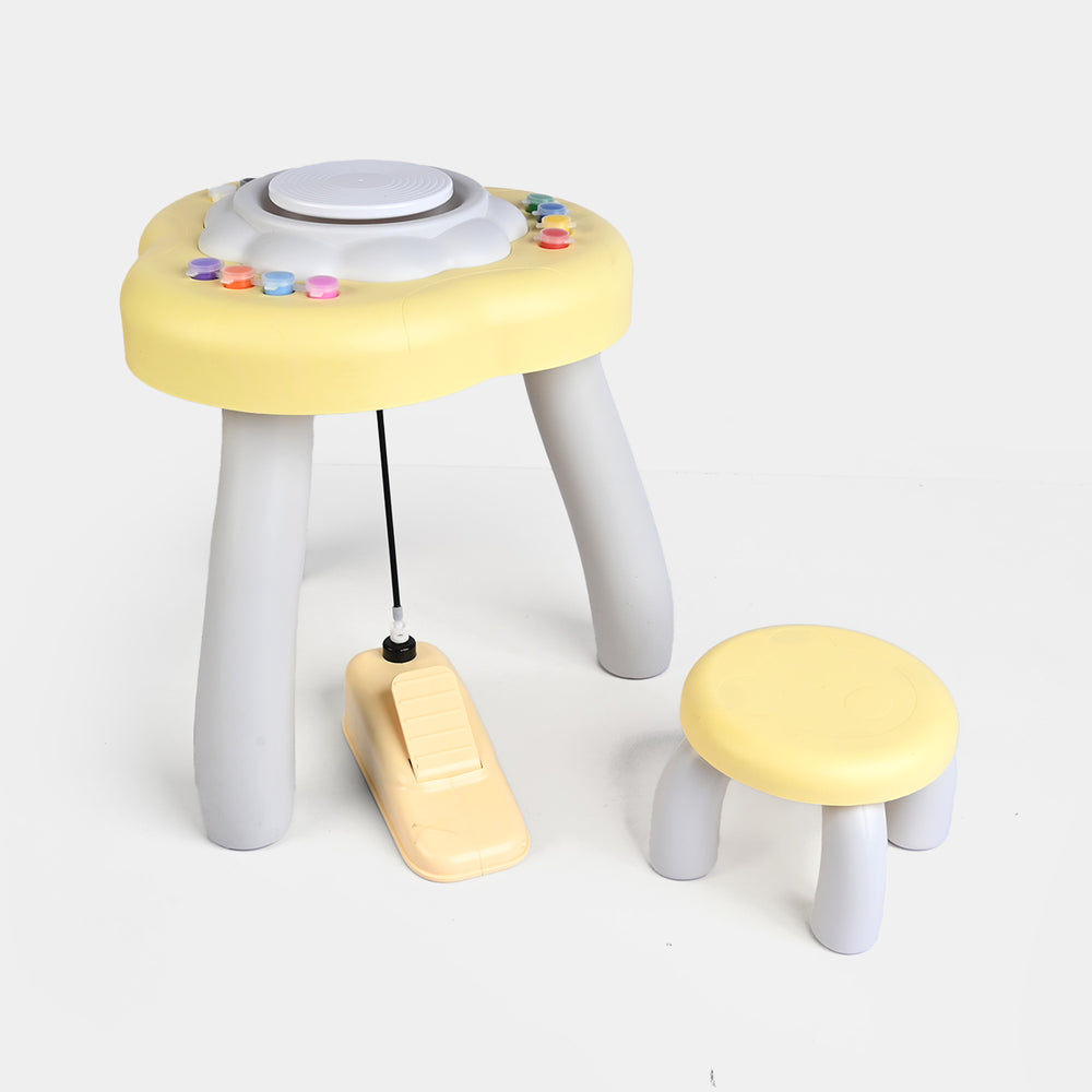 Foot Pedal Pottery Table For Kids