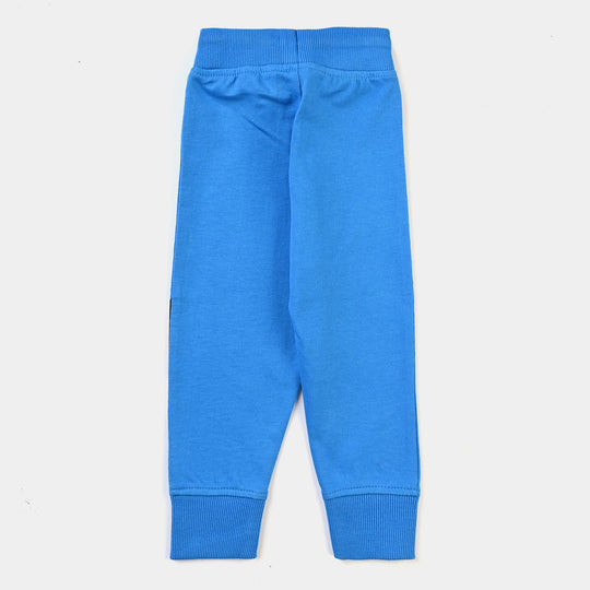 Infant Boys Cotton Terry Sleeping Pyjama-B.Blue