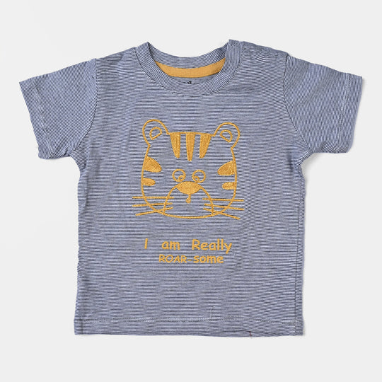 Infant Boys Slub Jersey T-Shirt Lion-Y/D