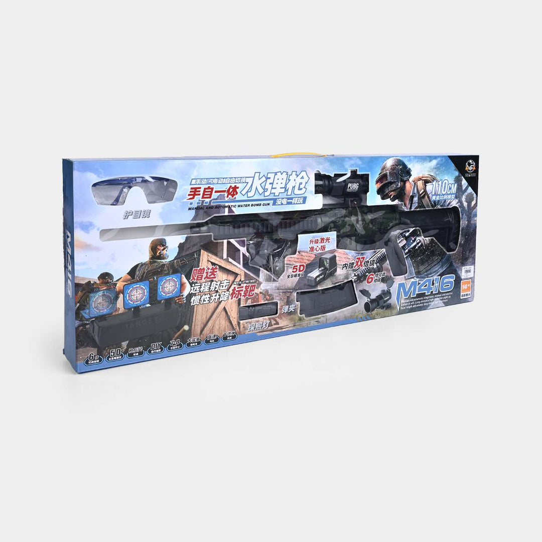 Electric Water Gel Bullet Blaster Set – Military Style Toy Rifle with Tactical Accessories