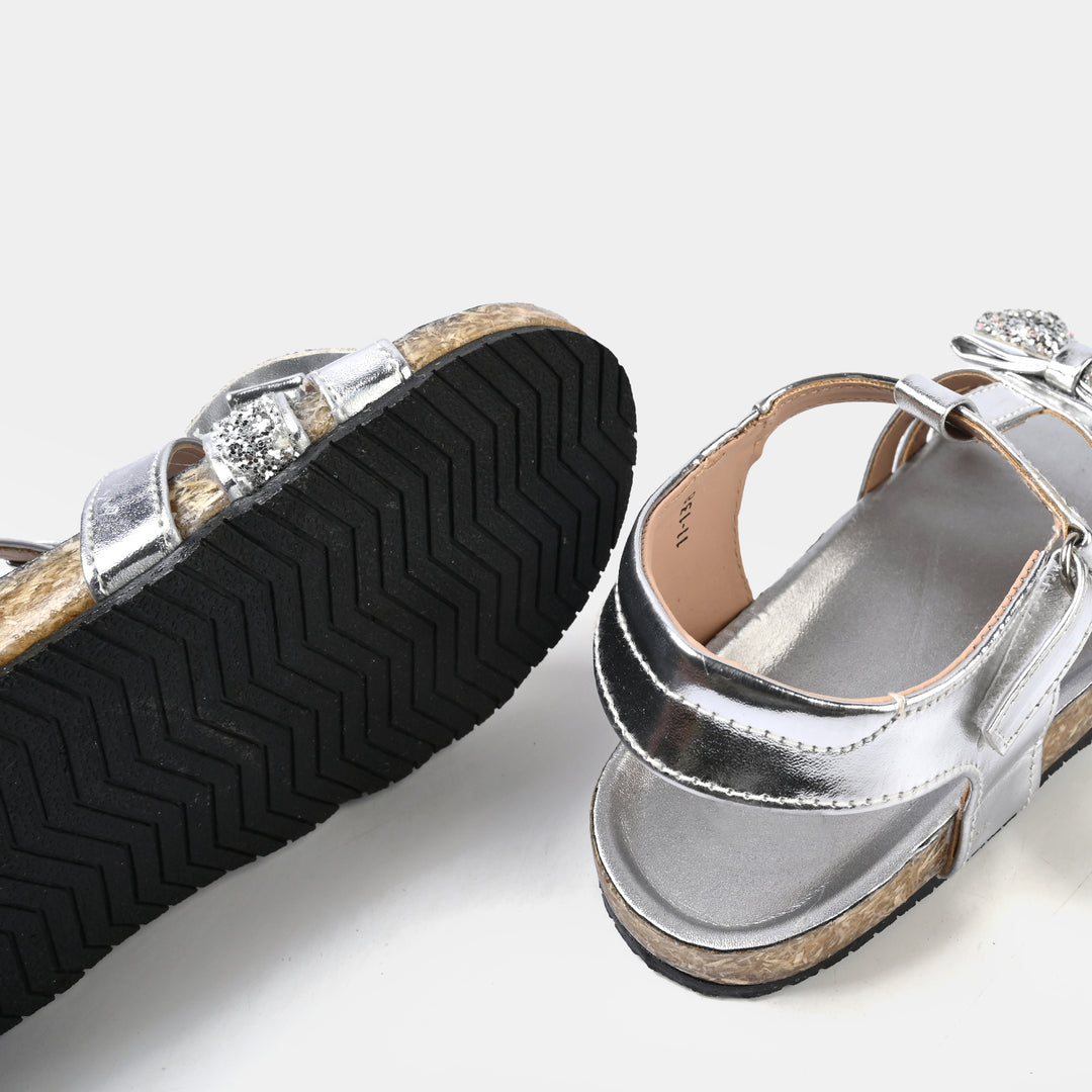Teens Girls Sandal 11-138-SILVER