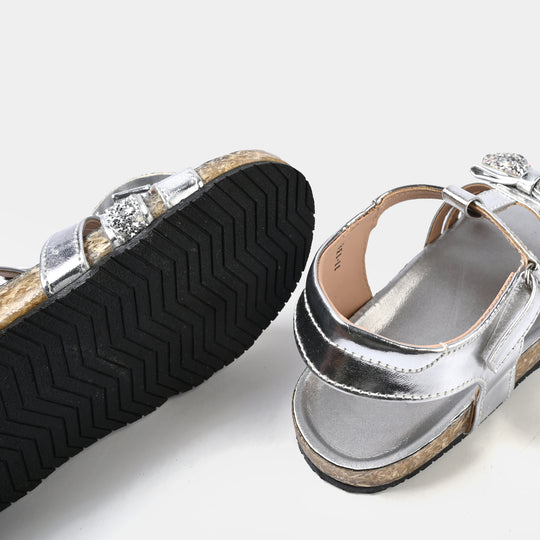 Teens Girls Sandal 11-138-SILVER