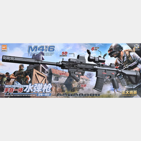 Electric Water Gel Bullet Blaster Set – Military Style Toy Rifle with Tactical Accessories