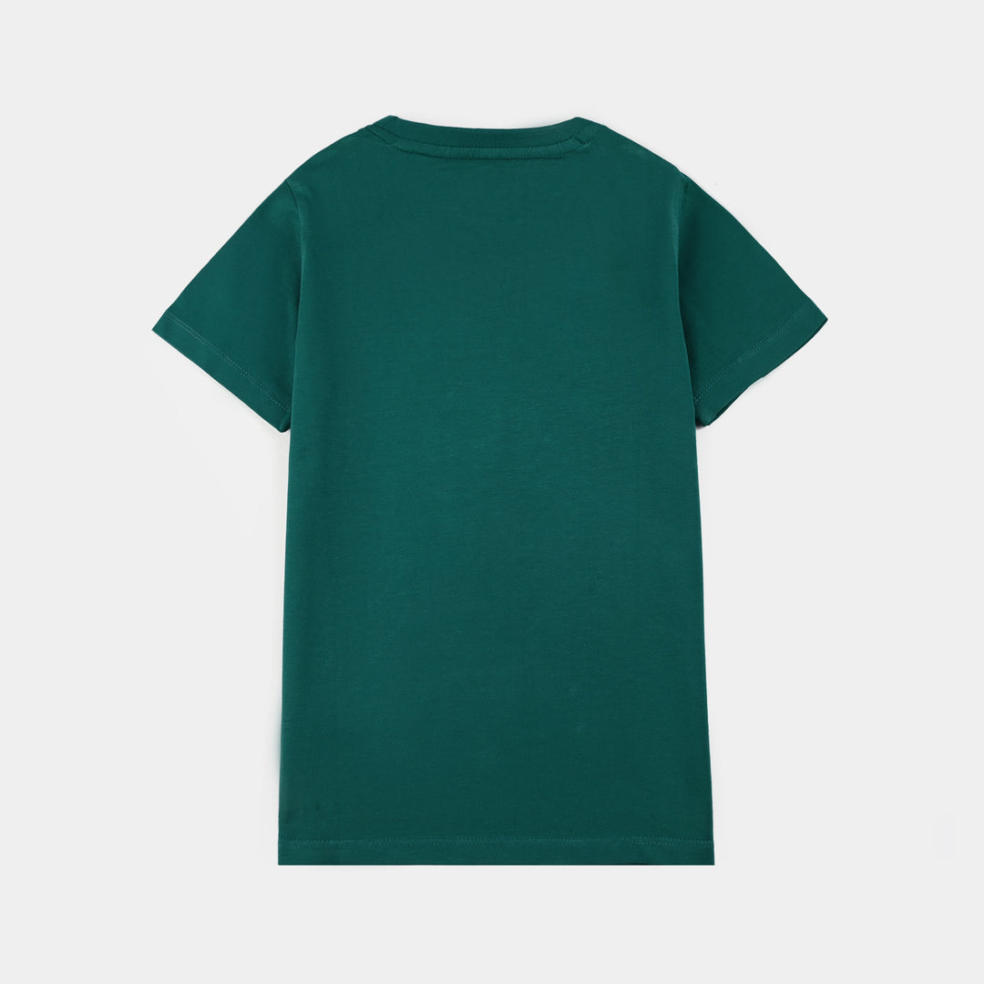 Girls Jersey/Terry T-Shirt Sunlit Shores - Green