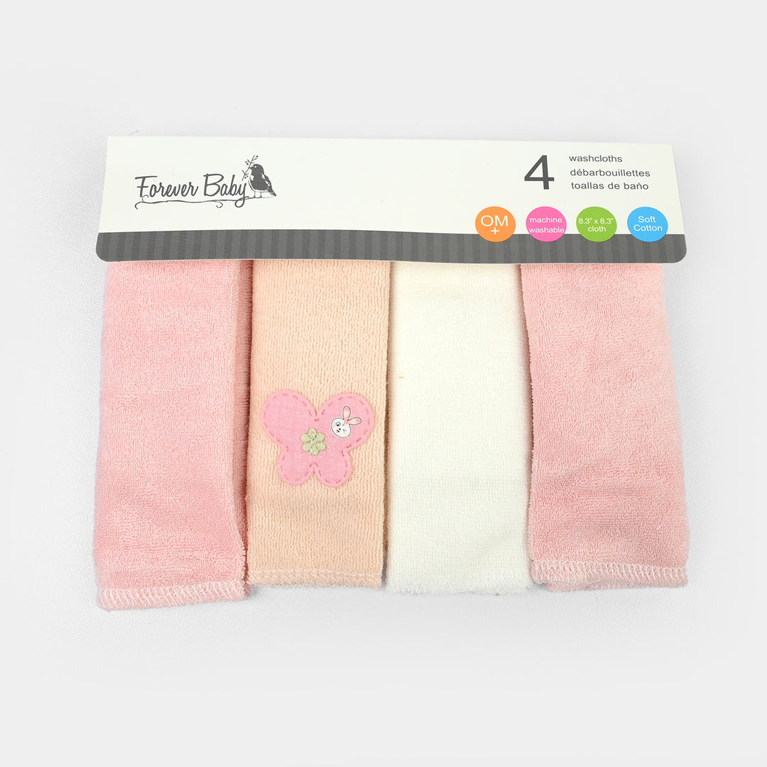 Forever Baby 4Pcs Washcloths Set