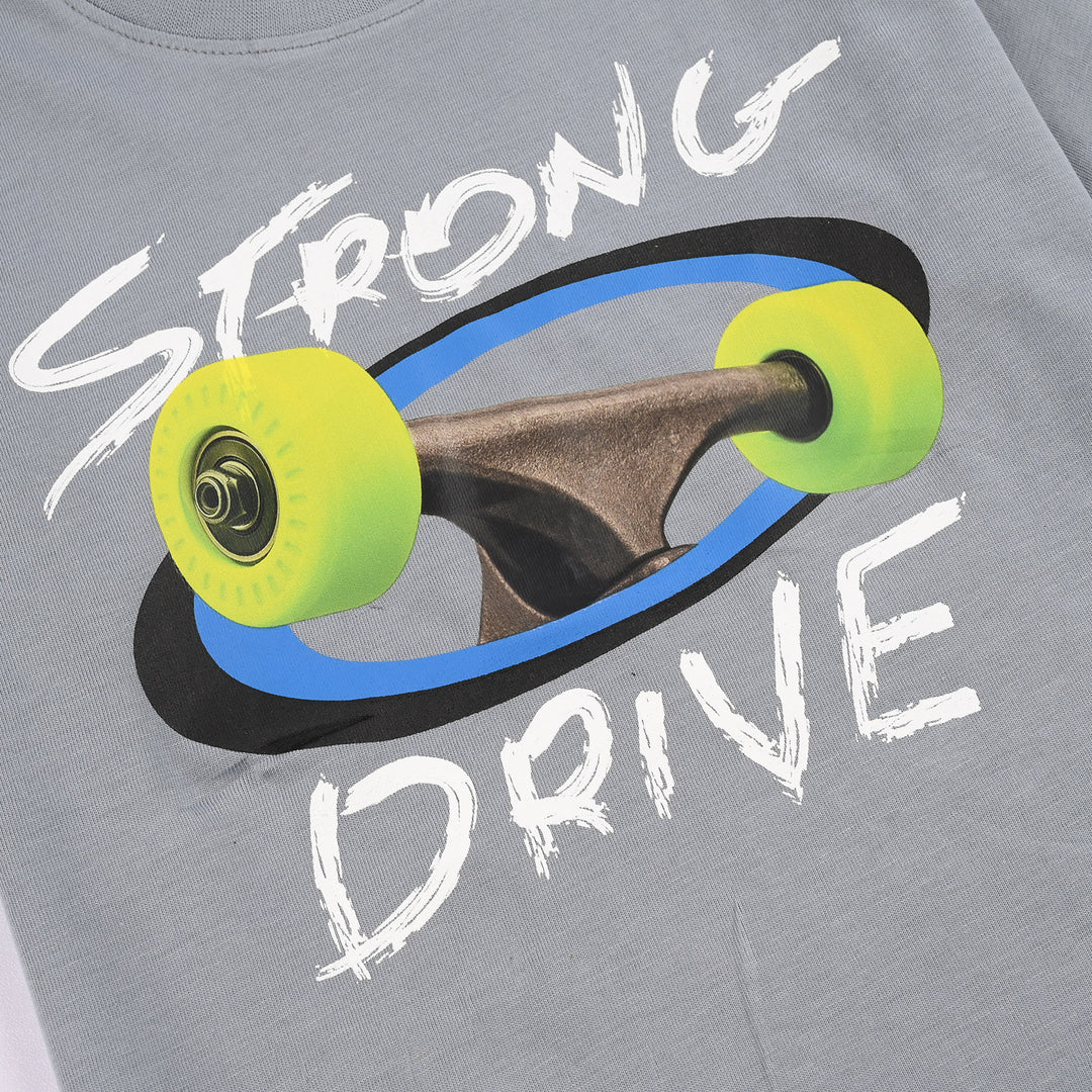 Boys Jersey/Terry T-Shirt Strong Drive - Grey