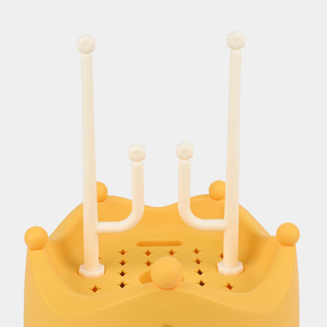 Rotating Silicone Bottle Brush set with Drying Rack