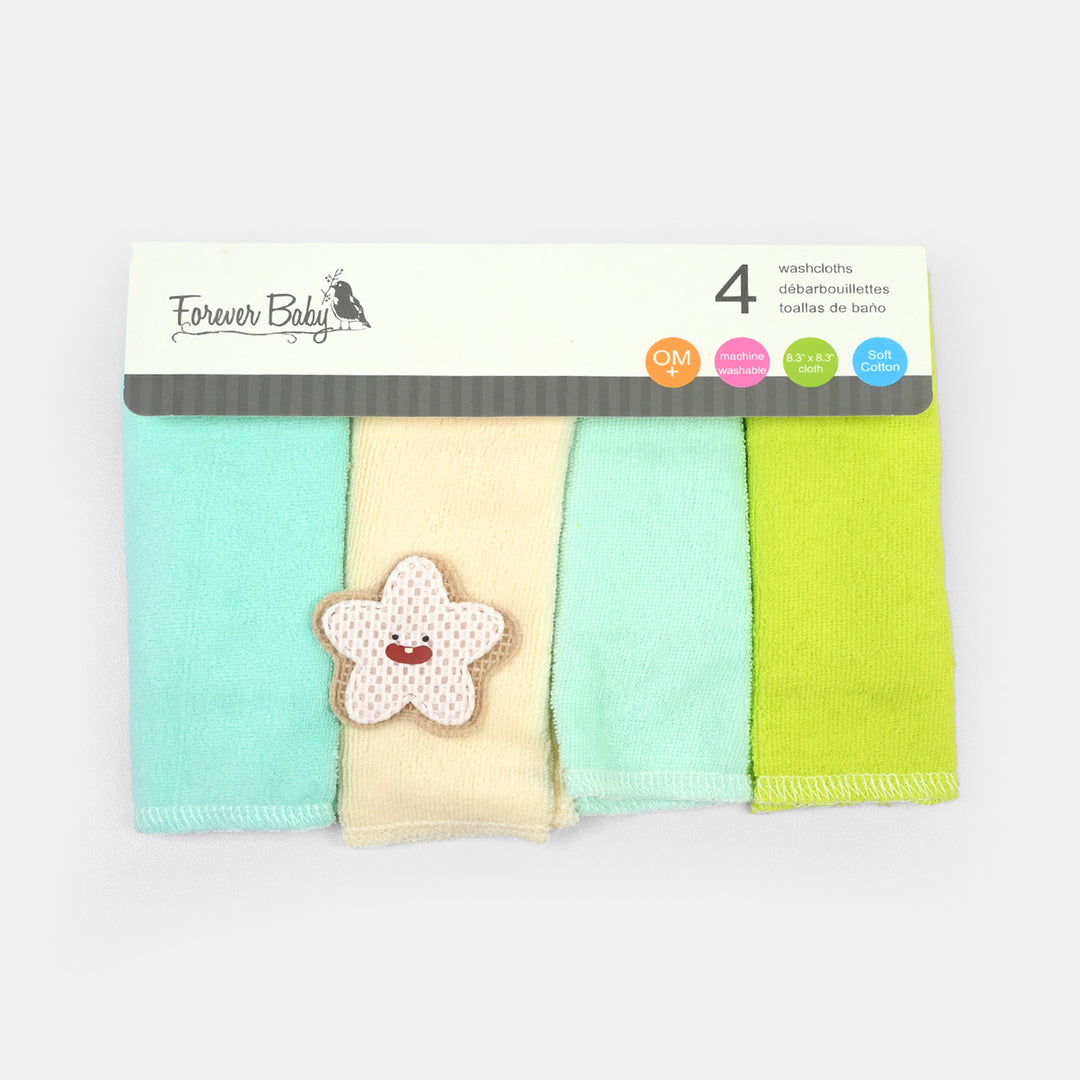 Forever Baby 4Pcs Washcloths Set