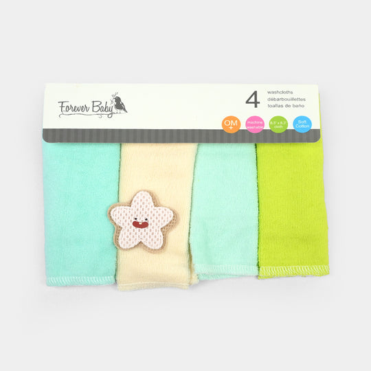 Forever Baby 4Pcs Washcloths Set