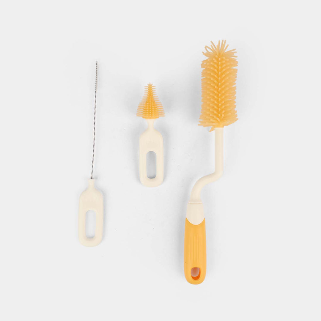 Rotating Silicone Bottle Brush set with Drying Rack