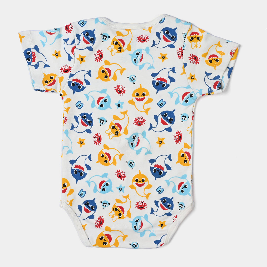 Infant Unisex Cotton Romper Baby Shark-Vanilla Ice