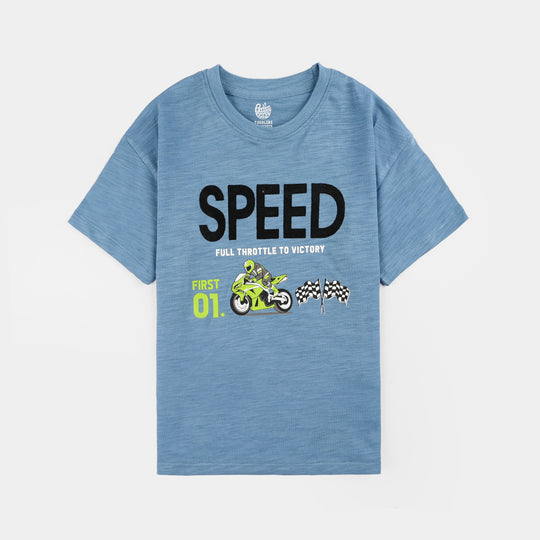 Boys Yarn Dyed  T-Shirt Speed