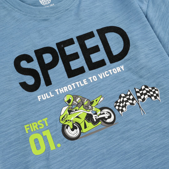 Boys Yarn Dyed  T-Shirt Speed