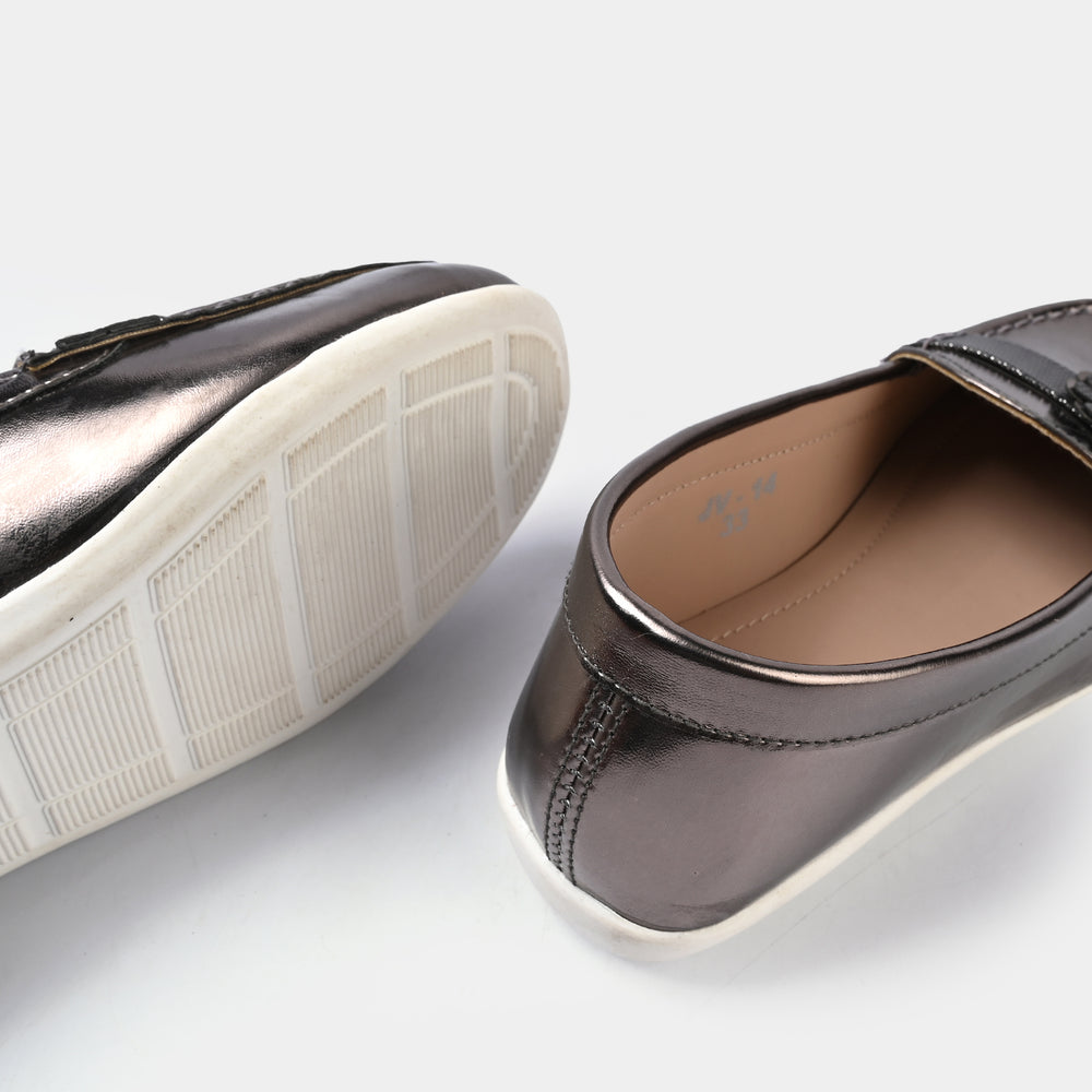 Girls Loafer JV-14-GREY