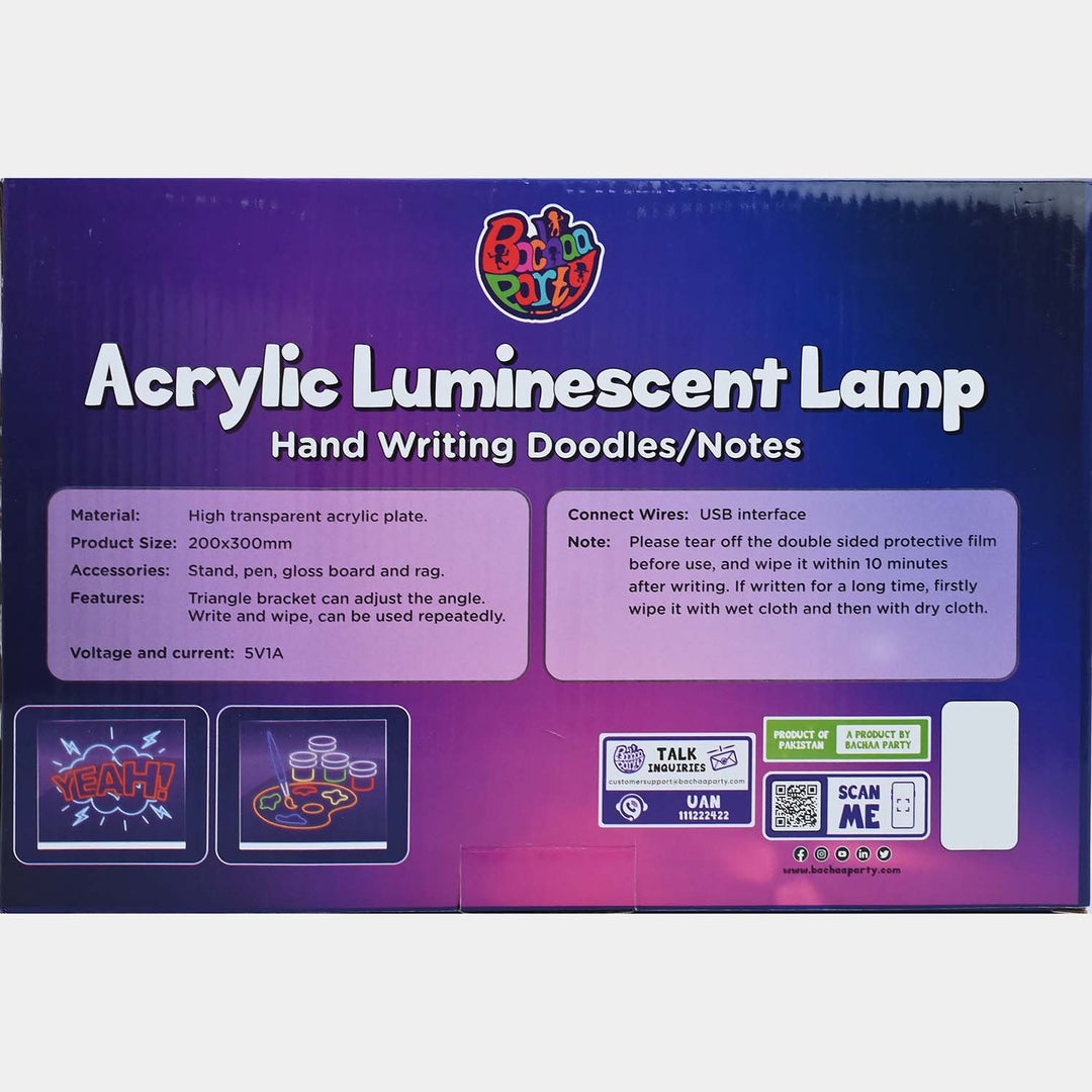 BP Hand Writing Acrylic Luminescent Lamp