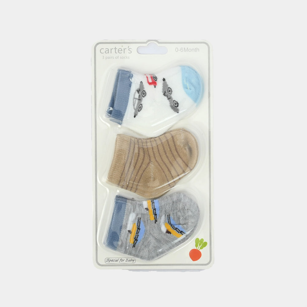 Carters Baby Socks 3Pcs | 0-6M