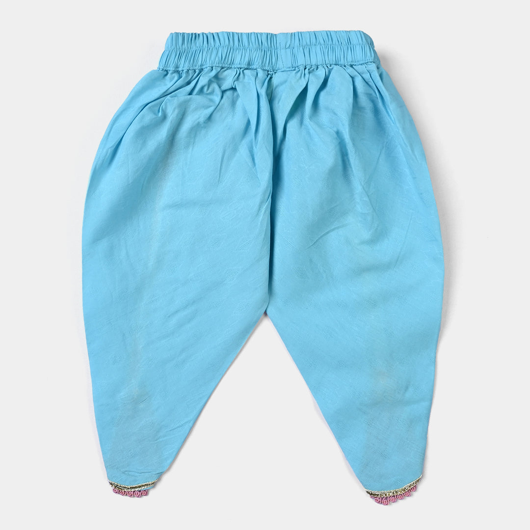 Infant Girls Jacquard 2PCs Little Aqua-Aqua Blue