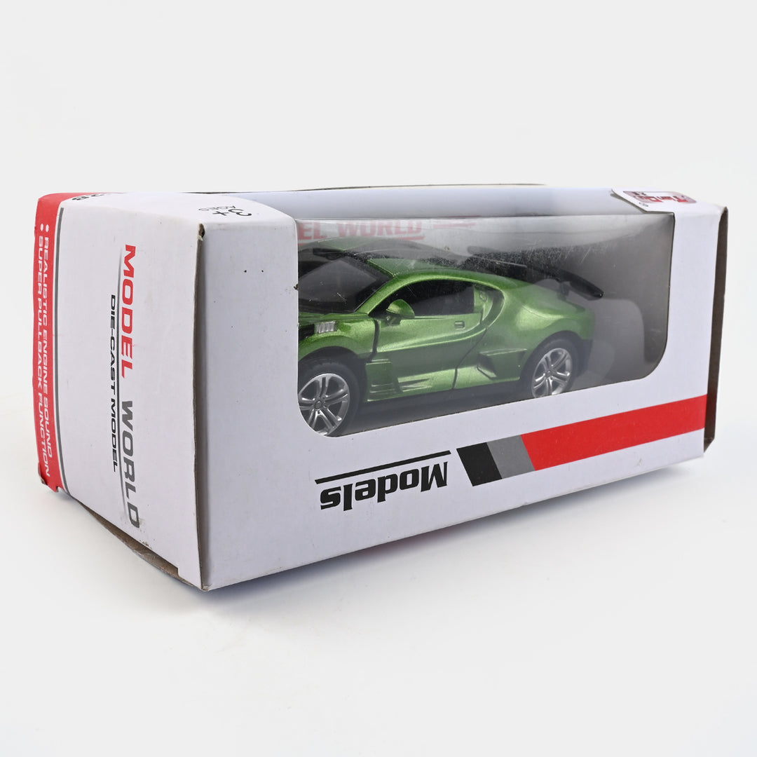 Die-Cast Model Car Green For Kids