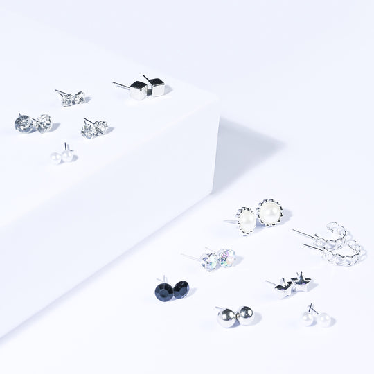 12 Pairs Charming Ears Studs/Tops For Girls