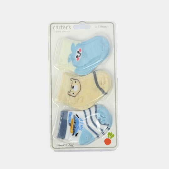Carters Baby Socks 3Pcs | 0-6M