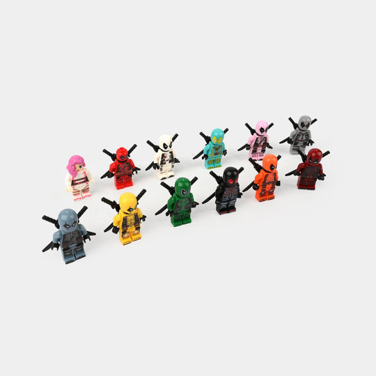 Colorful Ninja Warrior Building Block Figure Set