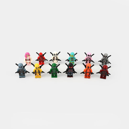 Colorful Ninja Warrior Building Block Figure Set