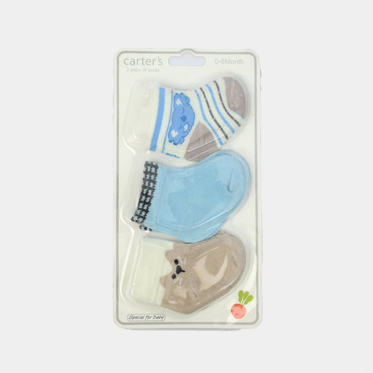 Carters Baby Socks 3Pcs | 0-6M