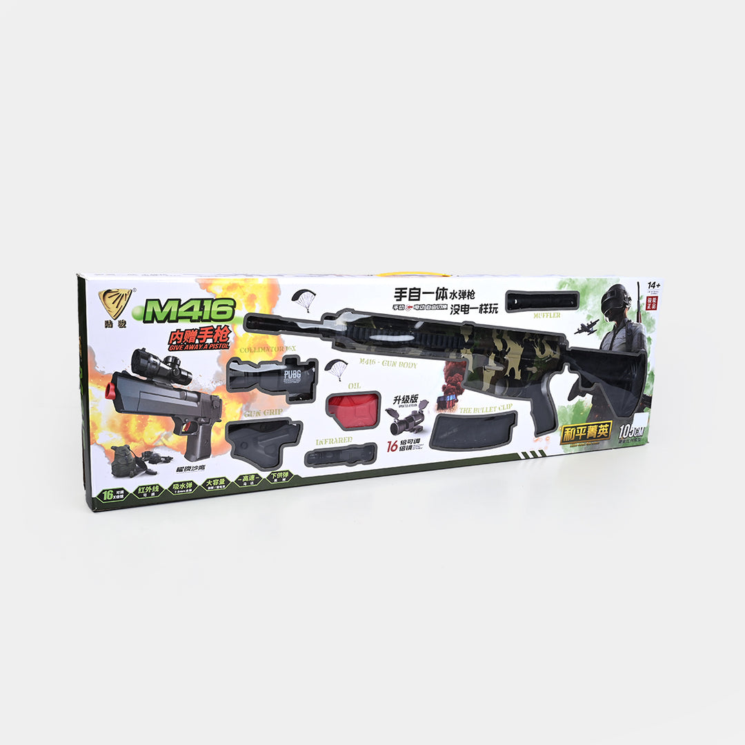 Electric Water Gel Bullet Blaster Set – Military Style Toy Rifle with Tactical Accessories