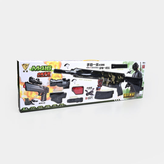 Electric Water Gel Bullet Blaster Set – Military Style Toy Rifle with Tactical Accessories