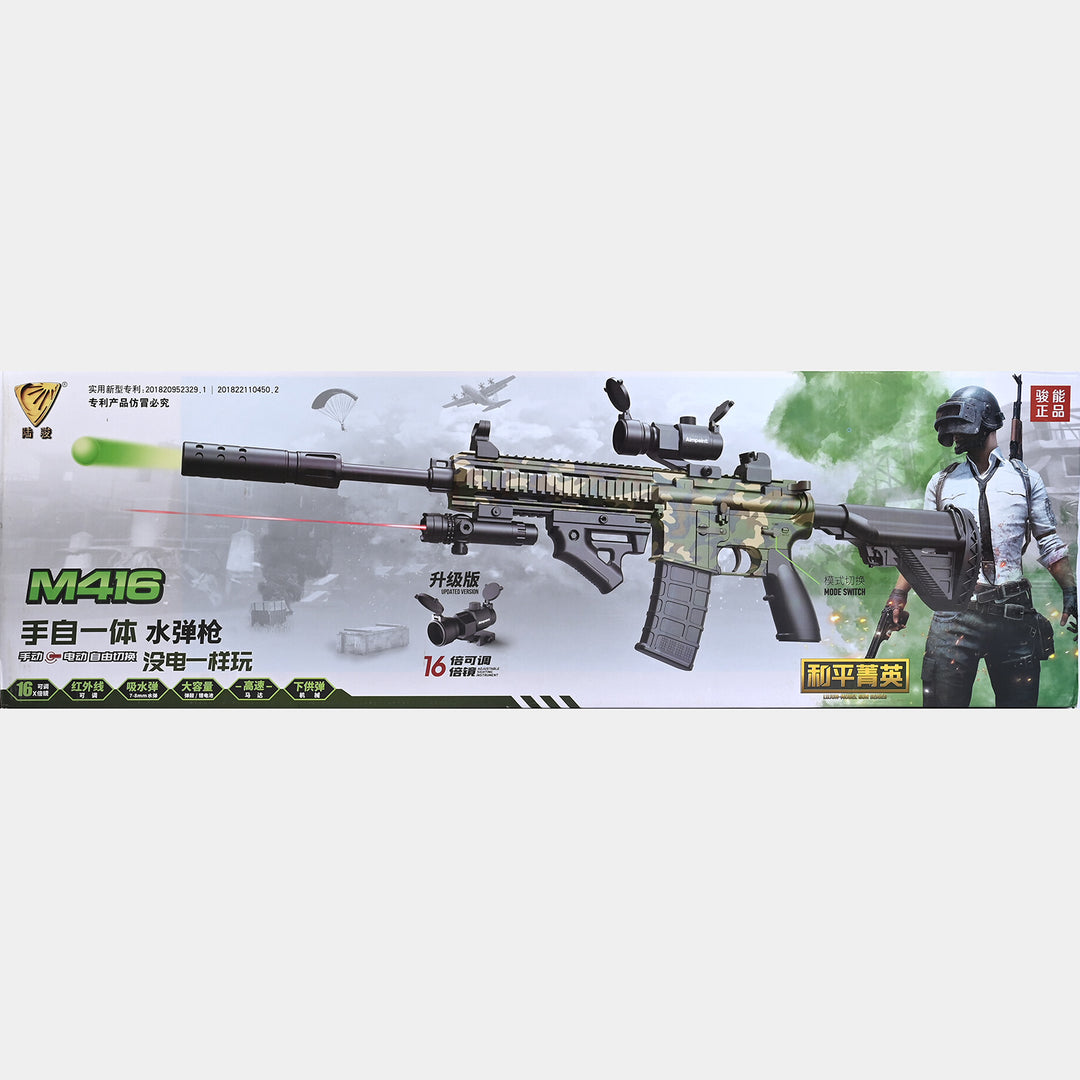 Electric Water Gel Bullet Blaster Set – Military Style Toy Rifle with Tactical Accessories
