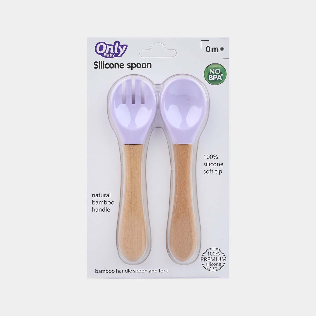 Baby Silicon Spoon and Fork Set