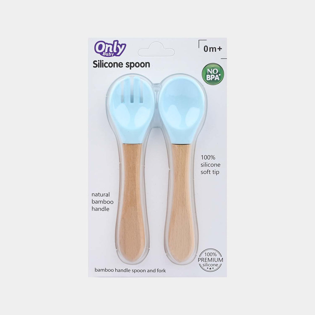 Baby Silicon Spoon and Fork Set